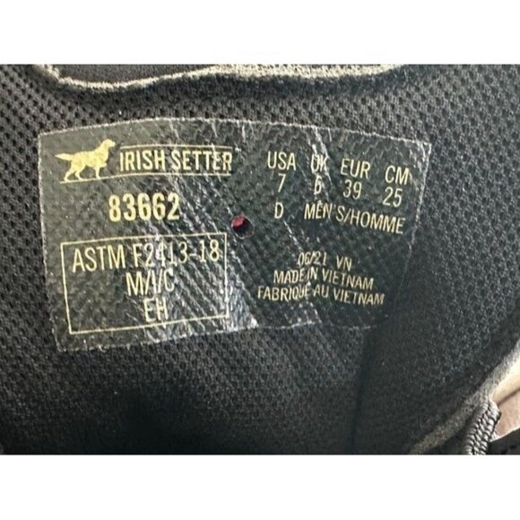 Red Wing Irish Setter Kittson 6" Leather Safety Steel Toe Work‎ Boot Men's 7 NEW - Picture 3 of 14